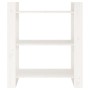 Estantería/divisor de espacios madera pino blanco 80x35x91 cm
