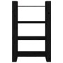Estantería/divisor de espacios madera pino negro 80x35x125 cm