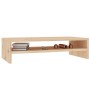 Soporte de monitor madera maciza de pino 50x24x13 cm