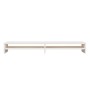 Soporte de monitor madera maciza de pino blanco 100x24x13 cm