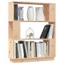 Estantería/divisor de espacios madera maciza pino 80x25x101 cm