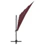 4-level umbrella with burgundy aluminum pole 250x250 cm by vidaXL, Umbrellas - Ref: Foro24-313824, Price: 193,08 €, Discount: %