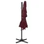 4-level umbrella with burgundy aluminum pole 250x250 cm by vidaXL, Umbrellas - Ref: Foro24-313824, Price: 193,08 €, Discount: %