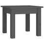 Mesa de centro de madera maciza de pino gris 35x35x30 cm