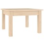 Mesa de centro de madera maciza de pino 45x45x30 cm