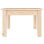 Mesa de centro de madera maciza de pino 45x45x30 cm