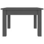 Mesa de centro de madera maciza de pino gris 45x45x30 cm