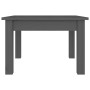 Mesa de centro de madera maciza de pino gris 45x45x30 cm