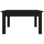 Mesa de centro de madera maciza de pino negro 55x55x30 cm