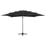 4-level umbrella with black aluminum pole 250x250 cm by vidaXL, Umbrellas - Ref: Foro24-313826, Price: 193,08 €, Discount: %