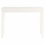 Mesa consola de madera maciza de pino blanco 110x40x75 cm