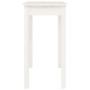 Mesa consola de madera maciza de pino blanco 80x40x75 cm