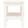 Mesa de centro de madera maciza de pino blanco 35x35x40 cm