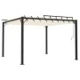 Gazebo with cream fabric and aluminum slatted roof 3x3 m by vidaXL, Tents and gazebos - Ref: Foro24-313924, Price: 599,62 €, ...