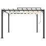 Gazebo with cream fabric and aluminum slatted roof 3x3 m by vidaXL, Tents and gazebos - Ref: Foro24-313924, Price: 599,62 €, ...