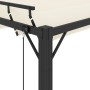 Gazebo with cream fabric and aluminum slatted roof 3x3 m by vidaXL, Tents and gazebos - Ref: Foro24-313924, Price: 608,39 €, ...