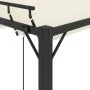Gazebo with cream fabric and aluminum slatted roof 3x3 m by vidaXL, Tents and gazebos - Ref: Foro24-313924, Price: 599,62 €, ...