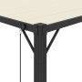 Gazebo with cream fabric and aluminum slatted roof 3x3 m by vidaXL, Tents and gazebos - Ref: Foro24-313924, Price: 608,39 €, ...