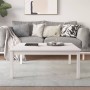 Mesa de centro de madera maciza de pino blanco 100x100x40 cm