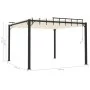 Gazebo with cream fabric and aluminum slatted roof 3x3 m by vidaXL, Tents and gazebos - Ref: Foro24-313924, Price: 599,62 €, ...