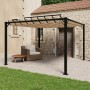 Gazebo with taupe fabric and aluminum slatted roof 3x3 m by vidaXL, Tents and gazebos - Ref: Foro24-313925, Price: 584,67 €, ...
