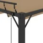 Gazebo with taupe fabric and aluminum slatted roof 3x3 m by vidaXL, Tents and gazebos - Ref: Foro24-313925, Price: 573,41 €, ...