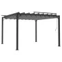 Gazebo with anthracite fabric and aluminum slatted roof 3x3 m by vidaXL, Tents and gazebos - Ref: Foro24-313926, Price: 571,8...