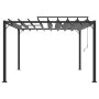 Gazebo with anthracite fabric and aluminum slatted roof 3x3 m by vidaXL, Tents and gazebos - Ref: Foro24-313926, Price: 571,8...