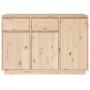 Aparador de madera maciza de pino 110x34x75 cm