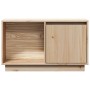Mueble de TV de madera maciza de pino 74x35x44 cm