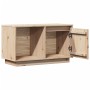 Mueble de TV de madera maciza de pino 74x35x44 cm