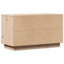 Mueble de TV de madera maciza de pino 74x35x44 cm