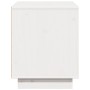 Mueble para TV de madera maciza de pino blanco 74x35x44 cm