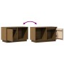 Mueble de TV madera maciza de pino marrón miel 74x35x44 cm en Muebles TV | Comprar online en Foro24