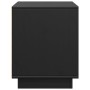 Mueble de TV de madera maciza de pino negro 74x35x44 cm