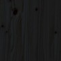 Mueble de TV de madera maciza de pino negro 74x35x44 cm