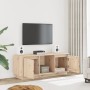 Mueble de TV de madera maciza de pino 110,5x35x44 cm en Muebles TV | Comprar online en Foro24