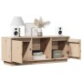 Mueble de TV de madera maciza de pino 110,5x35x44 cm