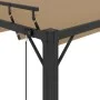 Gazebo with taupe fabric slat roof and aluminum 3x4 m by vidaXL, Tents and gazebos - Ref: Foro24-313928, Price: 663,25 €, Dis...