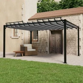 Gazebo with cream fabric and aluminum slatted roof 3x4 m by vidaXL, Tents and gazebos - Ref: Foro24-313929, Price: 680,46 €, ...