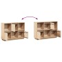Aparador de madera maciza de pino 110,5x35x80 cm