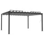 Gazebo with cream fabric and aluminum slatted roof 3x4 m by vidaXL, Tents and gazebos - Ref: Foro24-313929, Price: 680,46 €, ...
