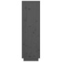 Aparador alto de madera maciza de pino gris 38x35x117 cm