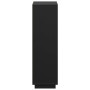 Aparador alto de madera maciza de pino negro 74x35x117 cm
