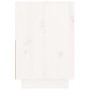 Mesita de noche madera maciza de pino blanco 60x34x51 cm