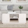 Mesa de centro de madera maciza de pino blanco 90x49x40,5 cm