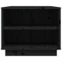 Mesa de centro de madera maciza de pino negro 90x49x40,5 cm