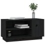 Mueble de TV madera maciza de pino negro 80x35x40,5 cm en Muebles TV | Comprar online en Foro24