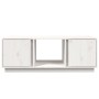 Mesa de centro de madera maciza de pino blanco 110x50x40 cm