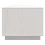 Mesa de centro de madera maciza de pino blanco 110x50x40 cm